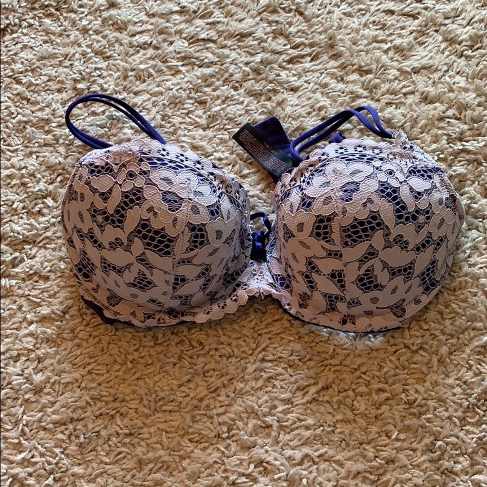 Balconette lace push up bra